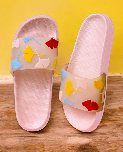 Kapani Fashion Women Women Combo Pack of Lightweight Flipflops, Slipper,  Slides (Grey, Pink 8) Slides