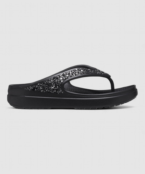 CROCS Women Women's Crocs Sloane Glitter Wedge Flip Flops