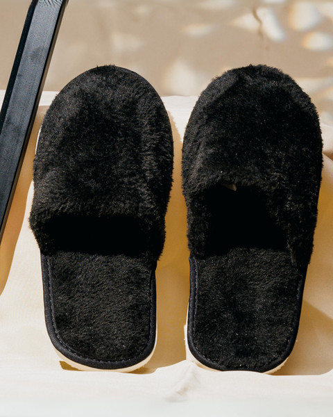 SQUETCH Women Slippers For Women Flip Flops Hotel Spa Massage Chappal  Bedroom Carpet Black Slippers