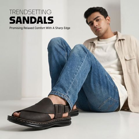 TREKIVA TPG-3040 Men's Sandals Brown Size 9 - Image 6