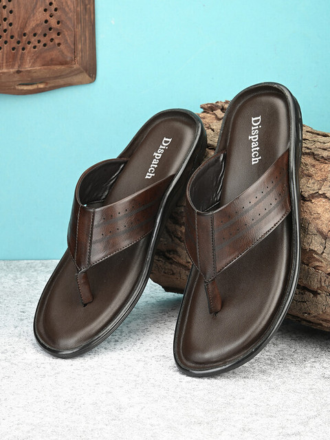 Dispatch Men Leather Sleeper |Men Trending Stylish Slippers Buy
