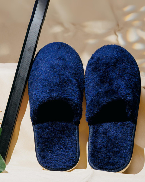 SQUETCH Women Slippers For Women Flip Flops Hotel Spa Massage Chappal  Bedroom Carpet Blue Slippers