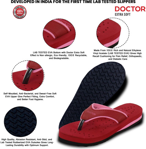 DOCTOR EXTRA SOFT Women House Slipper Ortho Care Dr Orthopaedic