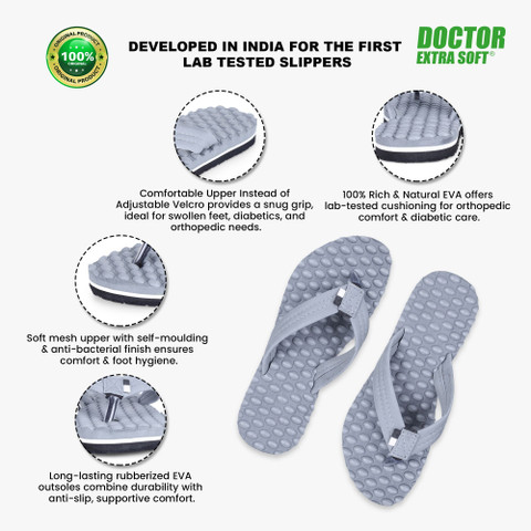 DOCTOR EXTRA SOFT Women Women's House Slipper Ortho Care Dr Orthopaedic  Diabetic Comfortable Bubble Wrap Flip Flops