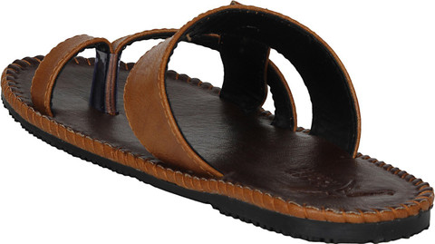 Kraasa Men Men Synthetic Leather Chappal (Brown) Slippers Buy