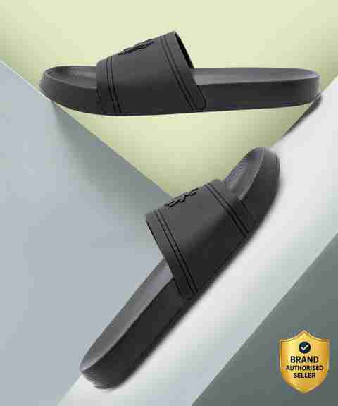 RED TAPE Men Slides (Black , 7) - Image 5