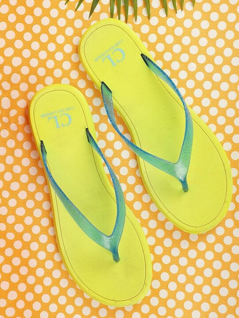 CARLTON LONDON Women Women's Comfort Textured Sole Thong Slippers