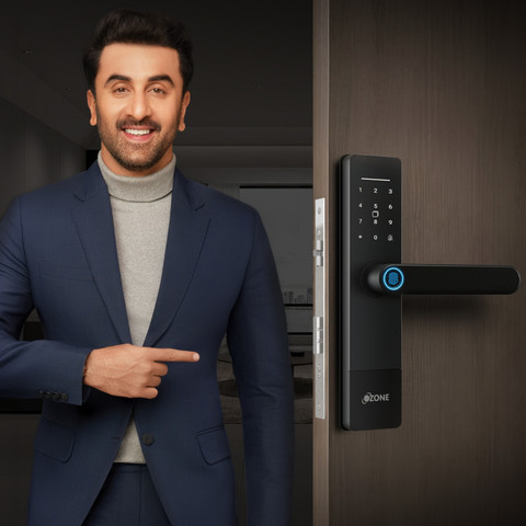 OZONE Smart Wi-Fi Lock for Wooden & Metal Doors, 4-Way Access