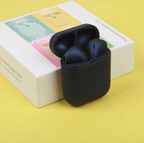 Payal Inpods12/I12 TWS Earbuds Bluetooth Headset (black True