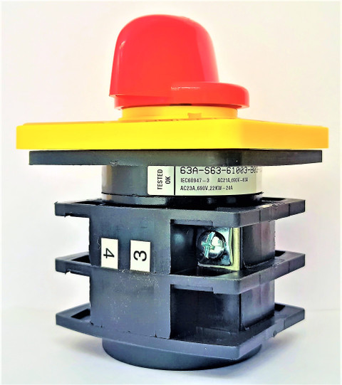 Salzer (L&T) 61003 63A 3 Pole ON-OFF S63 63A Cam Operated Rotary Switch ...