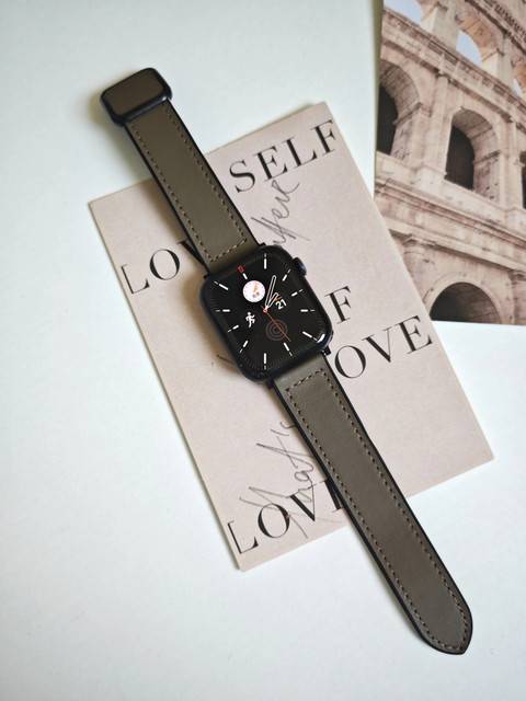 KHR Genuine Leather Strap for iwatch band 45mm 44mm 49mm 42mm