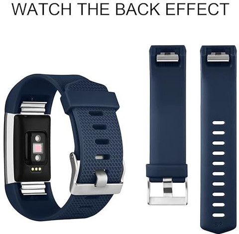 SwapME Replacement Bands for Fitbit Charge 2, Silicone Adjustable