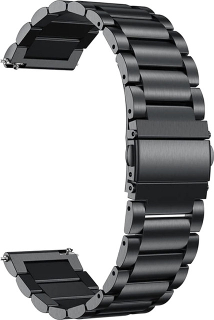 ACM Watch Strap Metal for Mobvoi Ticwatch Pro Smartwatch Belt Black Smart  Watch Strap