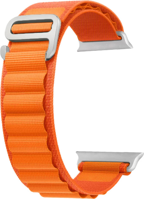 ACM Sliding Watch Strap Nylon Hook for Zebronics Iconic Ultra Smartwatch  Orange Smart Watch Strap