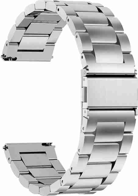 ACM WSM6S20SL1083F Watch Strap Stainless Steel Metal 20mm for Garmin  Vivomove Smartwatch Belt Luxury Band Metallic Silver) Smart Watch Strap