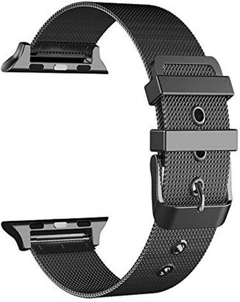 WEI INTERNATIONAL Stainless Steel Metal Buckle Mesh Watch Band Compatible  with Apple Watch Bands 42mm 44mm 45mm 49mm, Women Men Replacement Strap for 