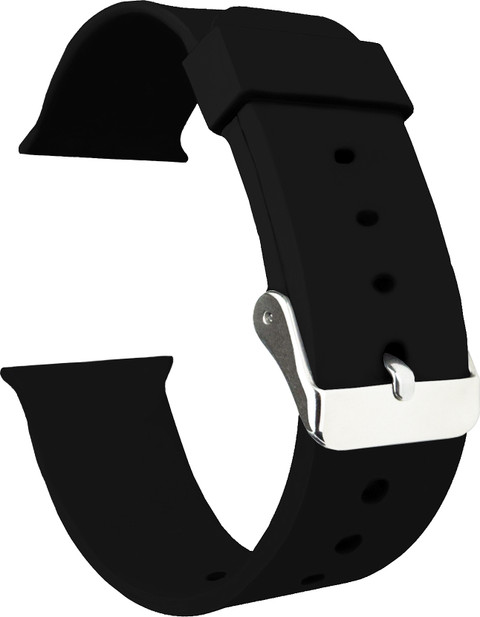 ACM Sliding Watch Strap Silicone for Mindsart T500 Smartwatch Black Smart  Watch Strap