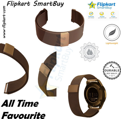Flipkart SmartBuy 20MM Silicon/Metal Watch Belt Compatible for AMAZFIT ...