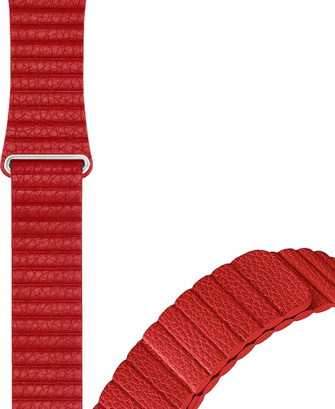 ACM Leather Watch Strap 20mm for Bingo F6s Smartwatch Red Smart