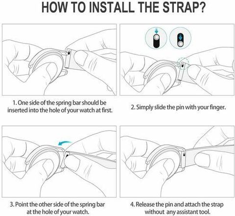 ACM Watch Strap Silicone Smart for Bingo F6s Smartwatch Belt Dark