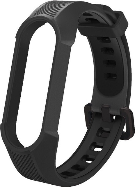 Epaal Rugged Tough Silicon Strap for M_i Band M_i Band (Black)  Smart Watch Strap