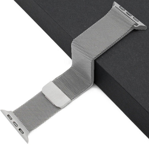 PUNAK Stainless Steel Magnetic Metal Chain Smart Watch Strap Belt