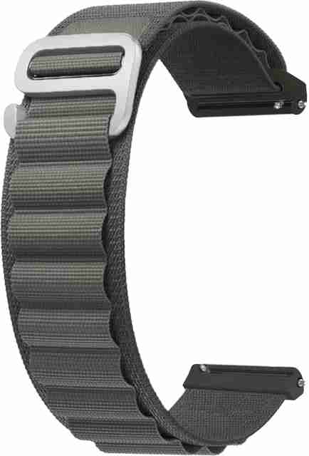 ACM Watch Strap Nylon Hook for Mobvoi Ticwatch Pro Smartwatch Belt Grey  Smart Watch Strap