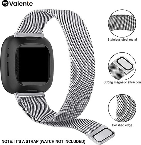 Band Fitbit Versa Similar Valente Stainless Steel Strap For Fitbit