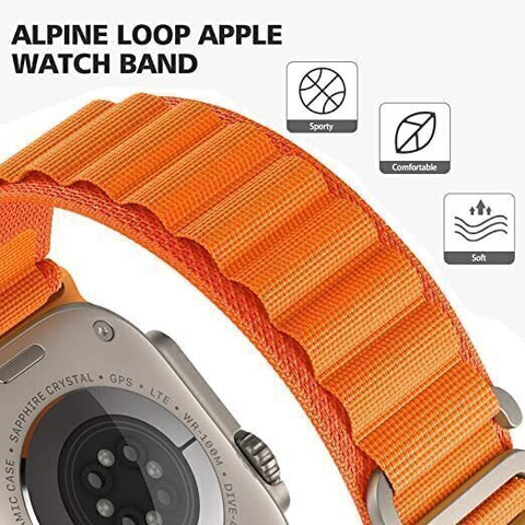 DARKFIT Trail Loop Bands/Straps Compatible with Watch 49mm 46mm 45mm 44mm  42mm, Adjustable Velcro Premium Strap for iWatch Ultra Ultra Series SE 