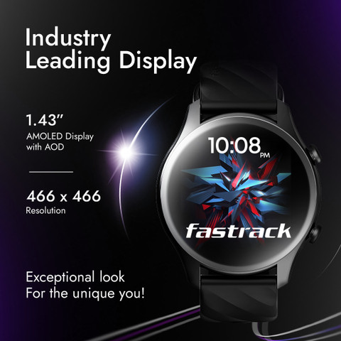 Fastrack Optimus with 1.43'' AMOLED Display with AOD(466x466)|BT