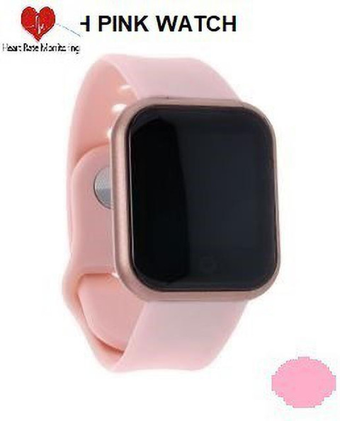 Bymaya D1852_D20PINK MAX STEP COUNT BLUETOOTH SMART WATCH BLACK(PACK OF 1)  Smartwatch