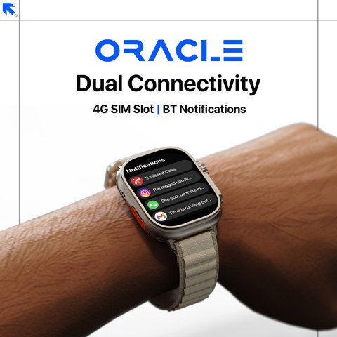 Fire-Boltt Oracle WristPhone 4G SIM/LTE/WiFi, Android OS, Play