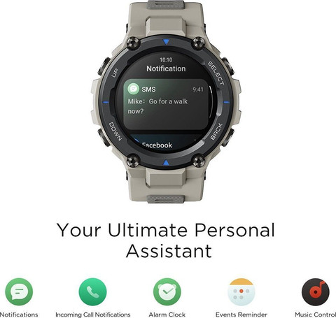 AMAZFIT T rex Pro AMOLED with advanced GPS 10ATM water