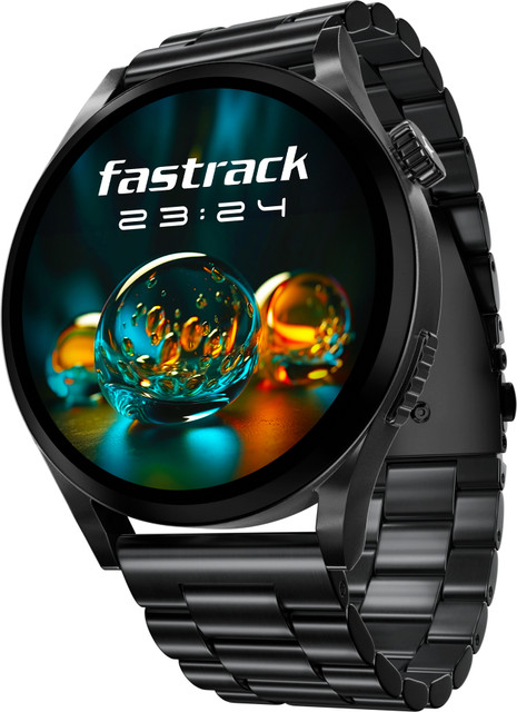 Fastrack Radiant EdgeX AMOLED|AOD|Premium Design|SS  Strap|IP68|Fashion Smartwatch