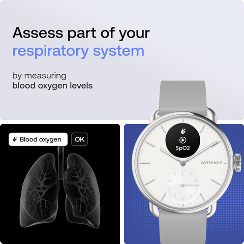 Withings Scanwatch2 Heart Health Monitor, ECG, SPO2, 30 Day