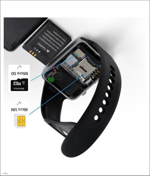 Shop New A1 Smart Watch Support SIM/Voice Calling/Memory  Card/Camera/Bluetooth Smartwatch