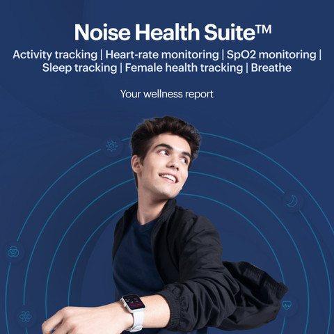 Noise Caliber Go HD Display with 30 Sports Modes, 150+ Watch Faces  Smartwatch