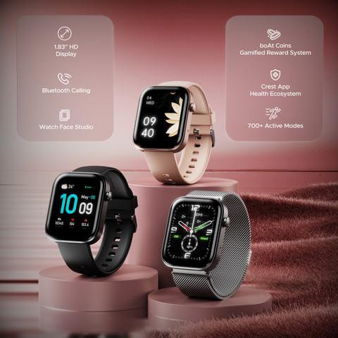 boAt Storm Call with Display,BT Calling Watch Face  Studio Smartwatch