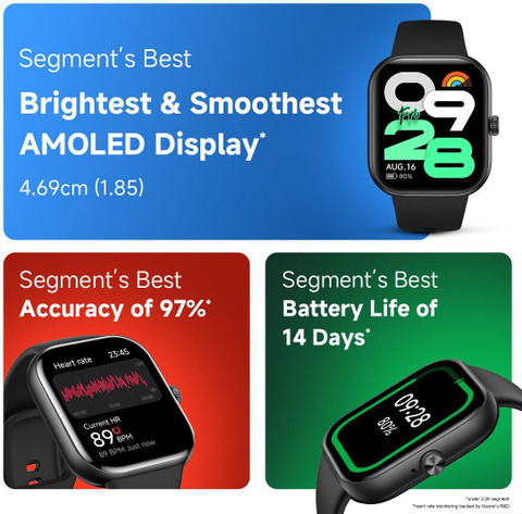 REDMI Watch Move Premium AmoLED,14 Day Battery,Best Accuracy