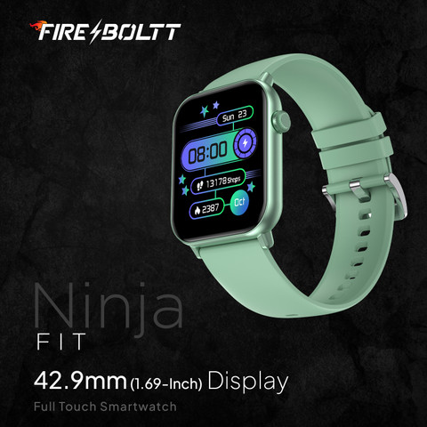Fire-Boltt Ninja Fit Smartwatch Full Touch with IP68, Multi UI