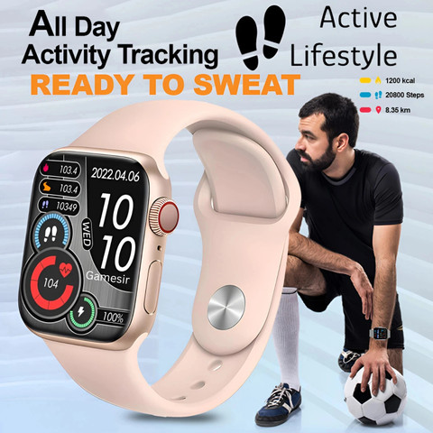 GameSir I8 Pink-A1 Full Screen Touch Watch Specially Made for Girl Women  Smartwatch