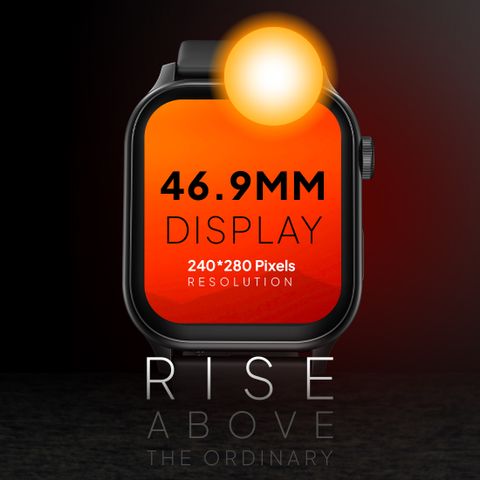 Fire-Boltt Rise Bluetooth Calling 47mm (1.85) & Rotating Crown, 123 Sports Smartwatch (Black Strap, Free Size) - Image 7