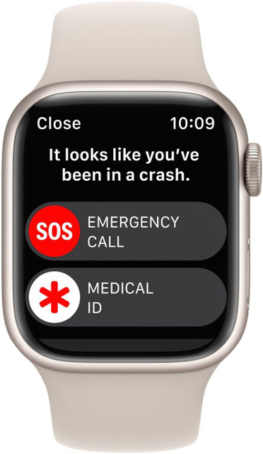 Apple Watch Series 8, 41mm GPS + Cellular ECG app, Temperature
