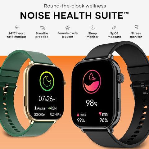 Noise Icon with Stunning AMOLED Display, Metallic Finish, BT  Calling Smartwatch