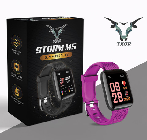 TXOR STORM M5 With Heart Rate, SPO2 BP Monitor 35 mm Screen - Main Image