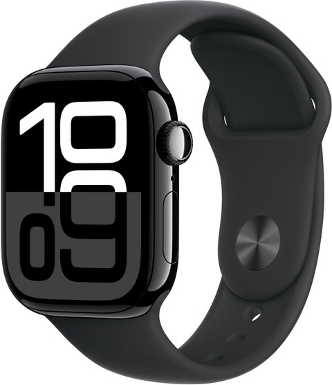Apple Watch Series 10 GPS 42mm Jet Black Aluminium with Sport Band