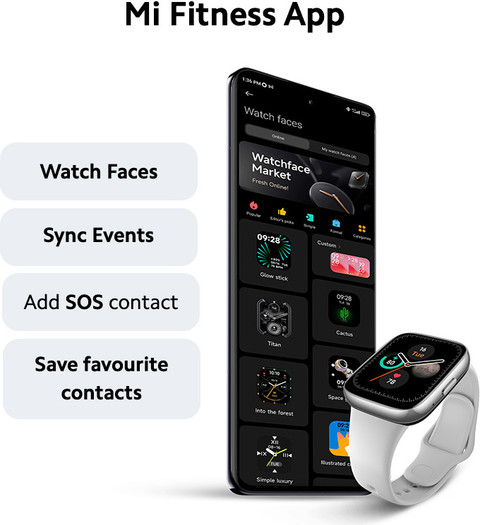 REDMI Watch Active Bluetooth Calling Screen, Upto 12 Days Battery  Life Smartwatch