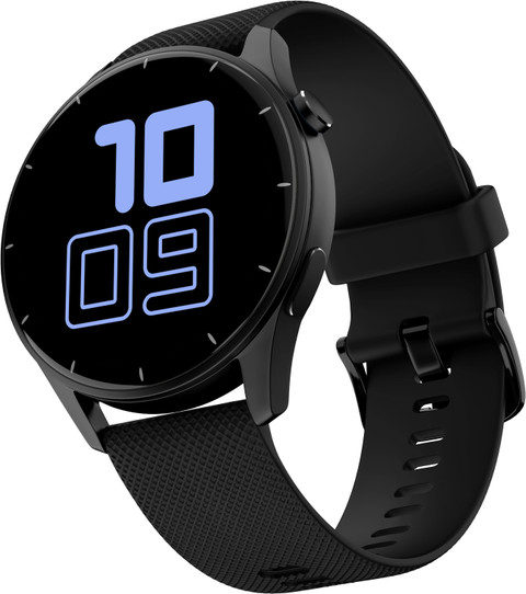 Noise Crew Round Display with Bluetooth Calling, Metallic finish, IP68  Rating Smartwatch