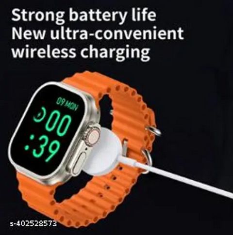 Rich Gadgets New T800 ULTRA 4G Smart Watch T800 Smartwatch (Orange Strap, Free Size) - Image 6