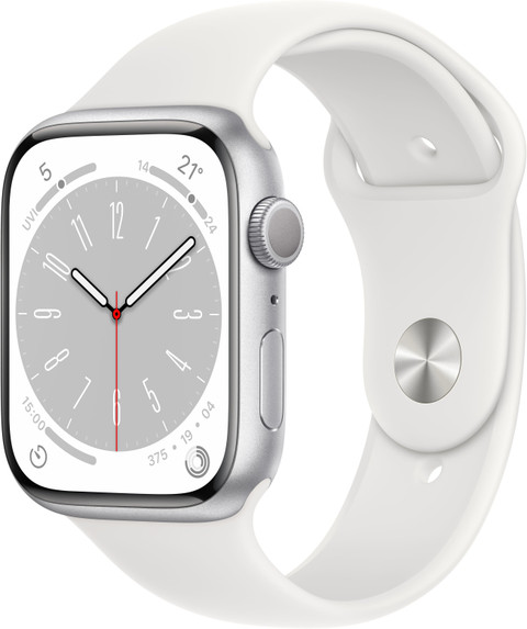 Apple Watch Series 8, 45mm GPS ECG app, Temperature sensor, IPX6